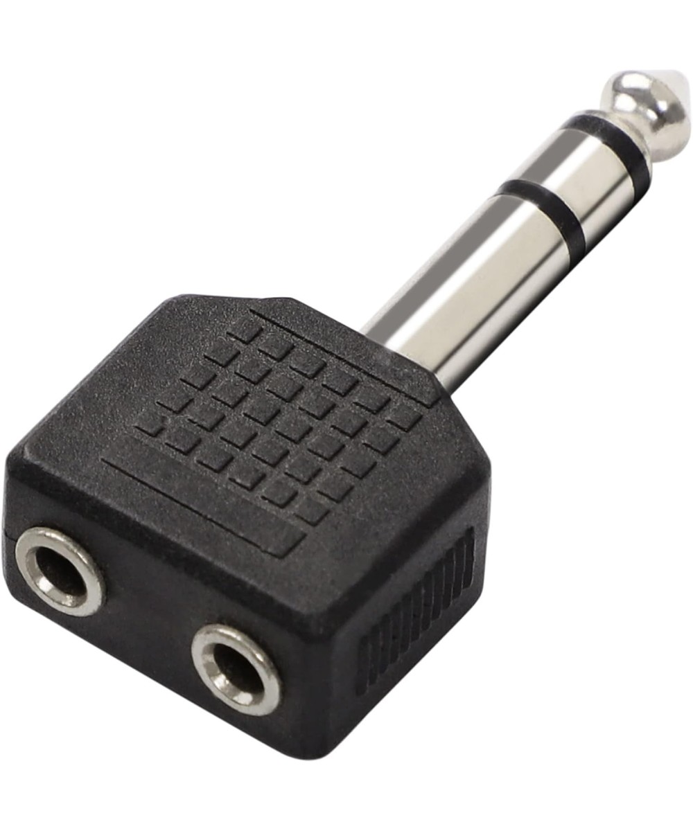 Adaptador 2 entradas 3.5mm 1 salida 6.35mm