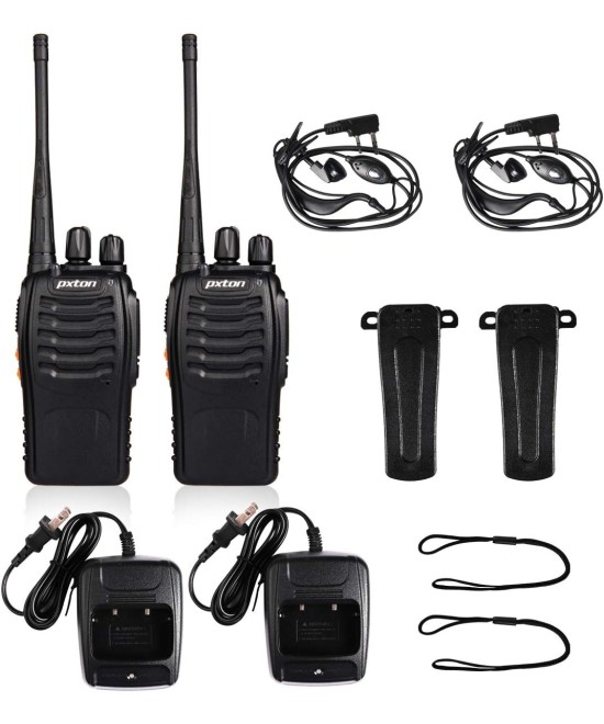 Kit DE 2 Walkie talkie 888S de largo alcance 5Km pxton