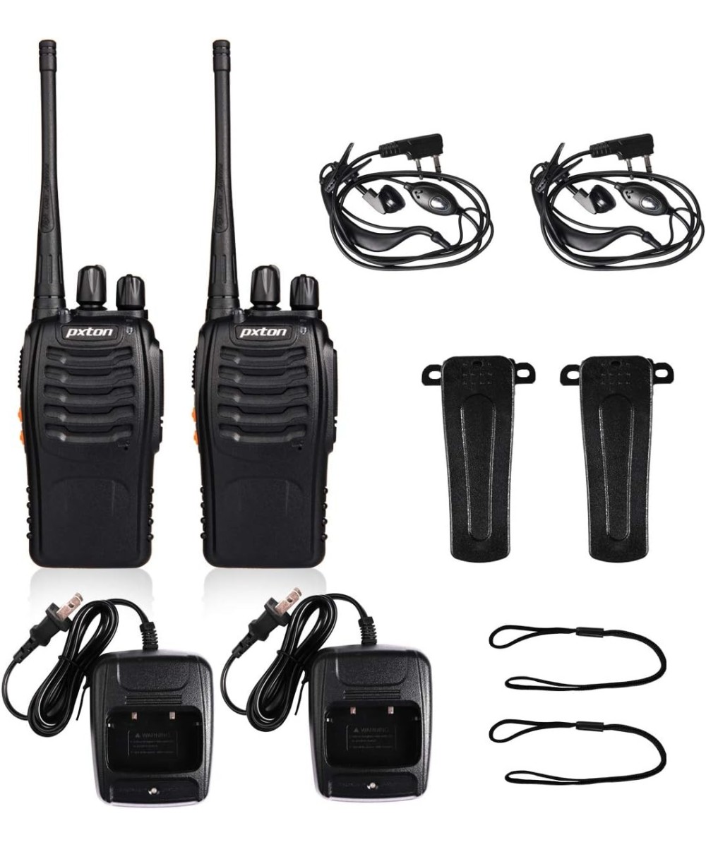 Kit DE 2 Walkie talkie 888S de largo alcance 5Km pxton