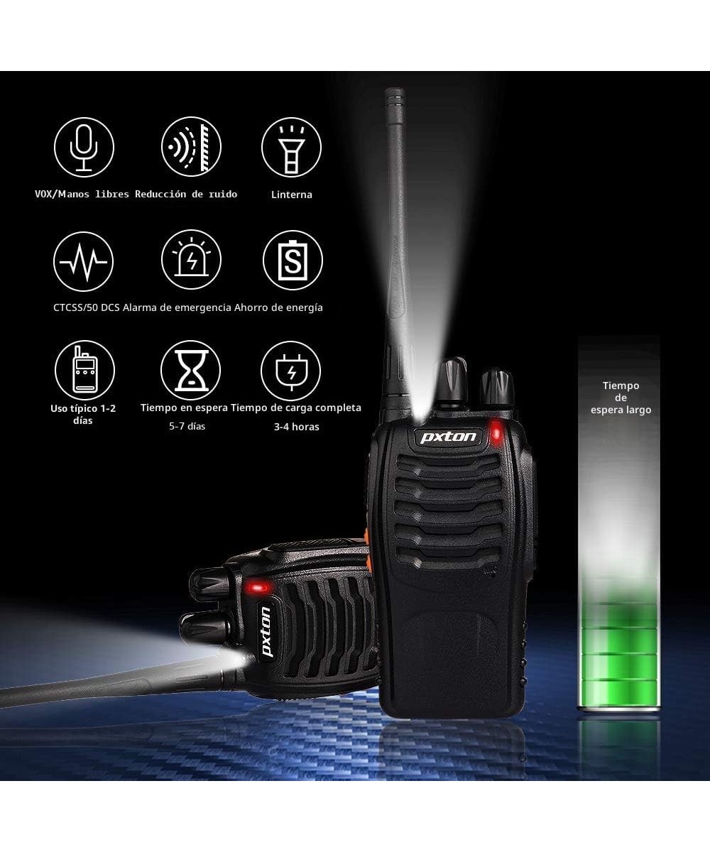 Kit DE 2 Walkie talkie 888S de largo alcance 5Km pxton