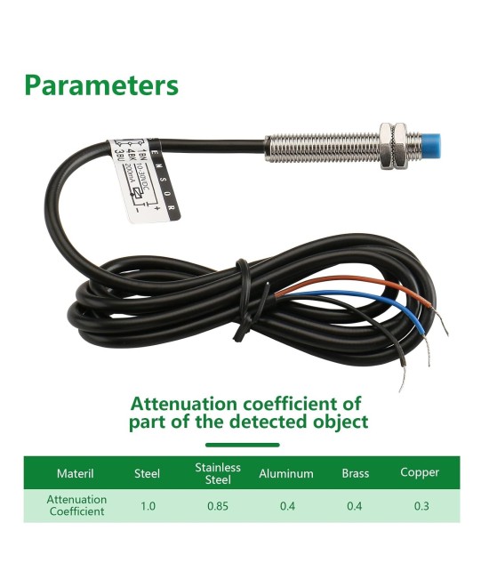 Sensor de induccion Proximidad LJ8A3-2-Z/BY 6.5mm PNP
