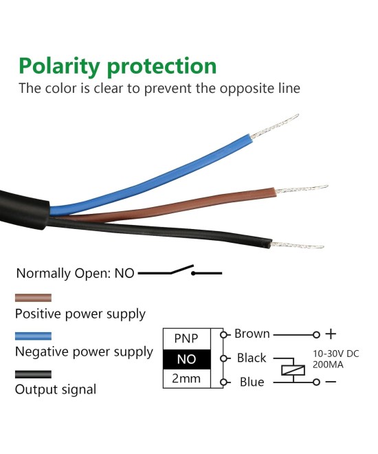 Sensor de induccion Proximidad LJ8A3-2-Z/BY 6.5mm PNP