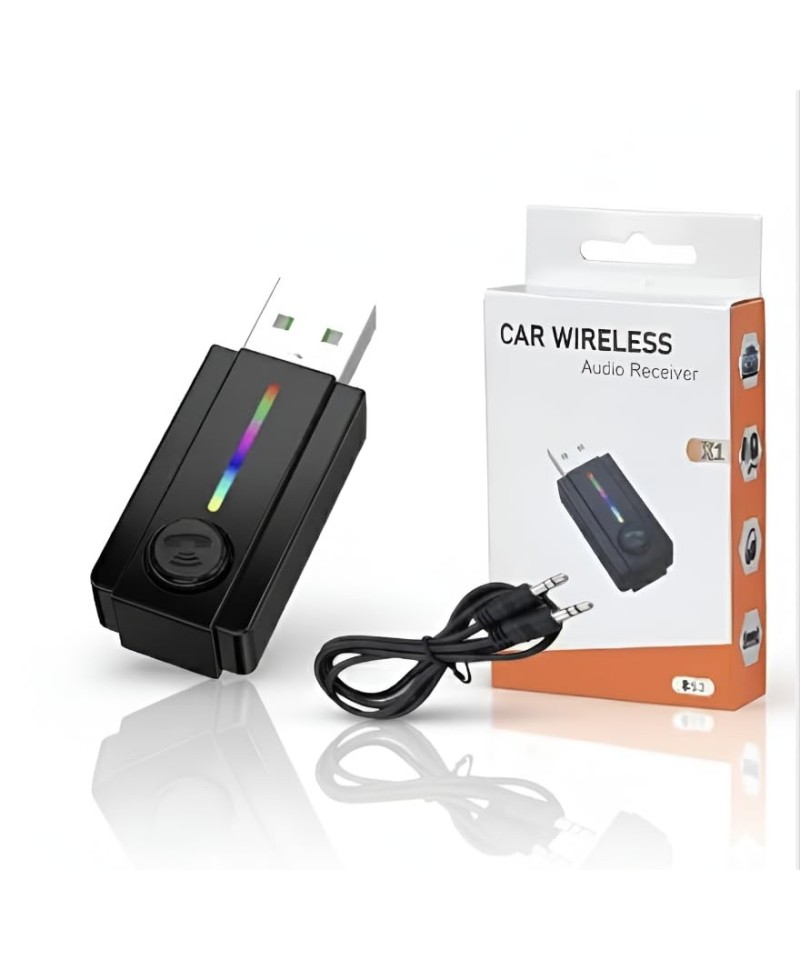 Adaptador Bluetooth 5.3 para Vehiculo/Parlante 3.5mm