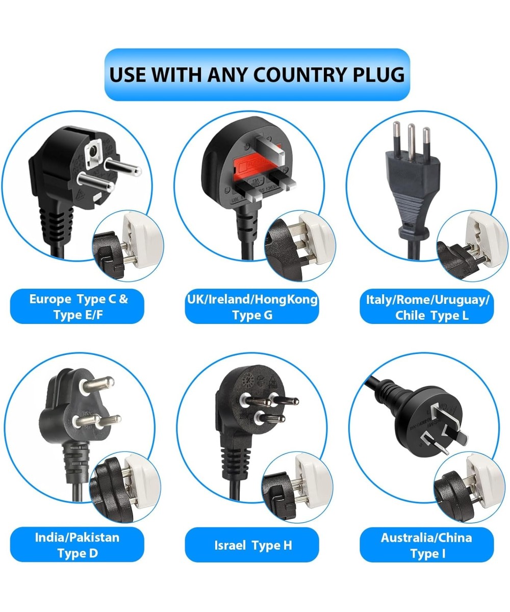 Adaptador de enchufe electrico europeo / asiatico a americano