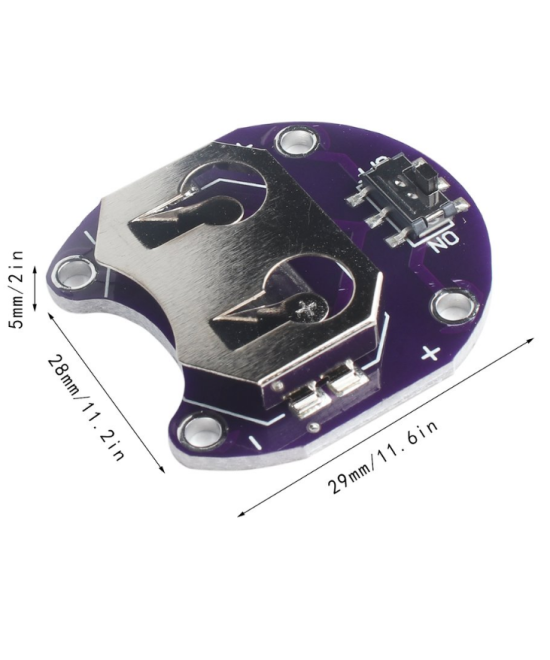 Contenedor de batería CR2032 Lilypad/PCB