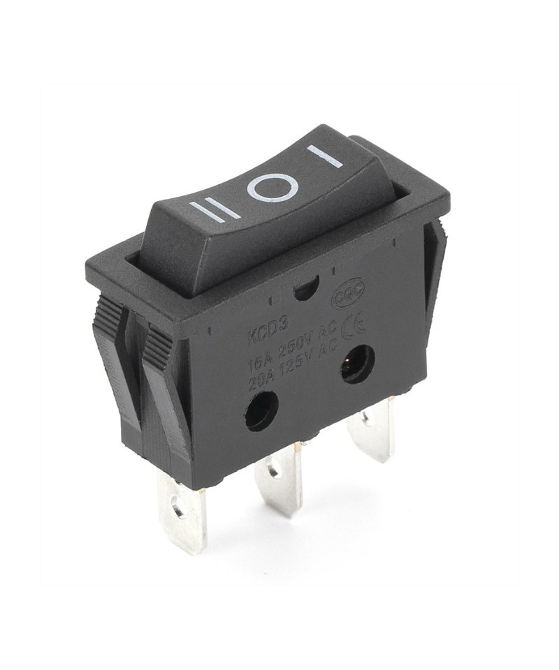 Interruptor KCD2-3 On/Off/On 250V/16A 125V/20A 3 pines