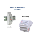 Fuente de Energia para Riel Din 12V