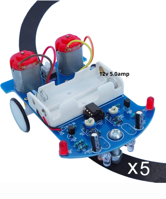 carrito seguidor de lineas D2-5 DIY