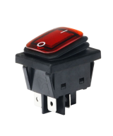 Interruptor impermeable KCD4 4 pines, AC220V 2 posiciones, 30A, con luz