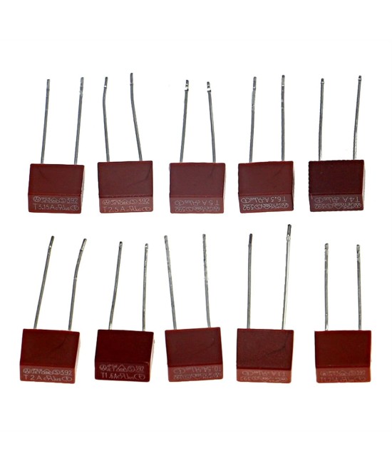Fusibles 392 rectangulares 250V 0.5A - 6.3A