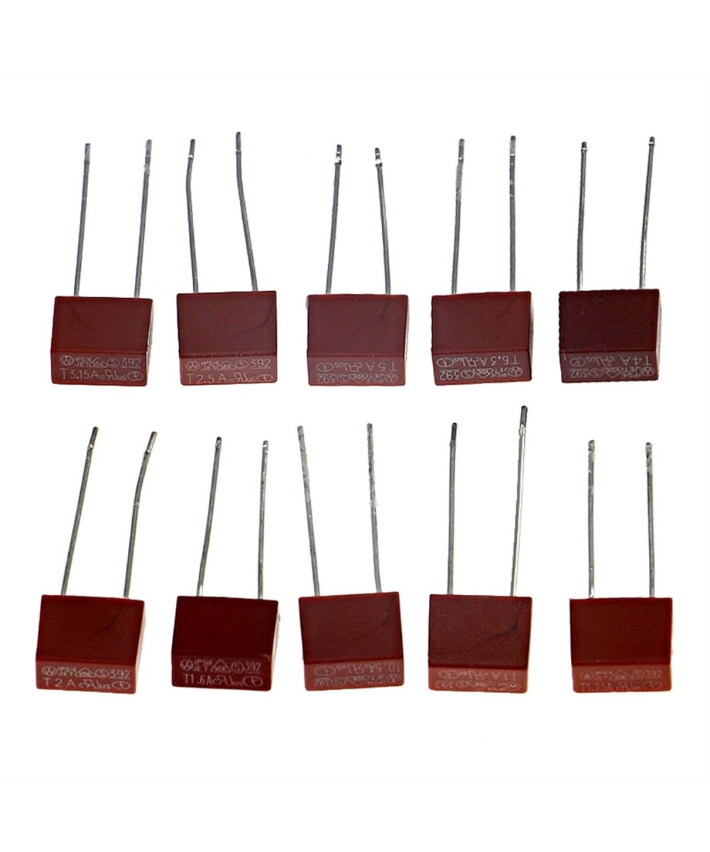 Fusibles 392 rectangulares 250V 0.5A - 6.3A