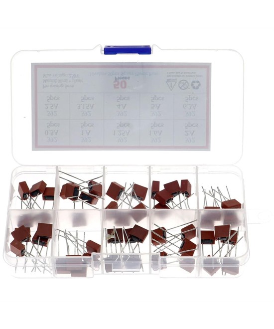 Fusibles 392 rectangulares 250V 0.5A - 6.3A