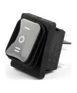 Interruptor impermeable KCD4 6 pines 3 posiciones 16A negro