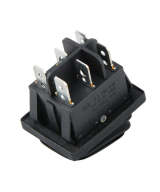Interruptor impermeable KCD4 6 pines 3 posiciones 16A negro