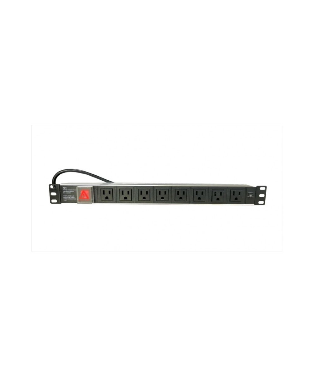 PDU horizontal de 8 / 10 tomas 15A