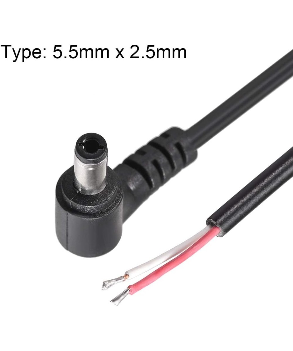 Cable de alimentación DC 12V, 90 grados, 5.5*2.5mm/ 5.5*2.1mm 30cm