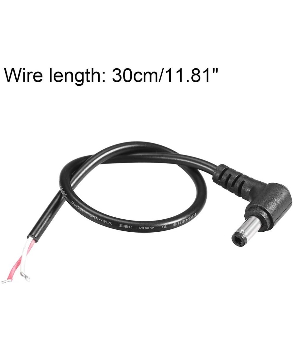Cable de alimentación DC 12V, 90 grados, 5.5*2.5mm/ 5.5*2.1mm 30cm