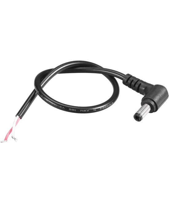 Cable de alimentación DC 12V, 90 grados, 5.5*2.5mm/ 5.5*2.1mm 30cm