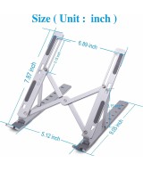 soporte plegable  de 7 ángulos para laptop