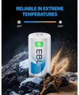 Bateria No recargable de iones de litio EBL CR123a de 1600mAh