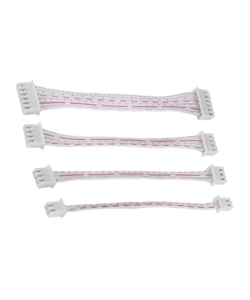 Terminal con conector hembra XH2.54 de 20cm, JST 2,54mm, cable rojo y blanco 2 - 5 pines, 26AWG