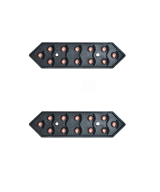 Panel led digital de 7 segmentos de 8 pulgadas azul/verde