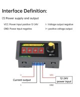 Generador de señal de corriente CC 12-24V 0/4-20mA QYF-0501