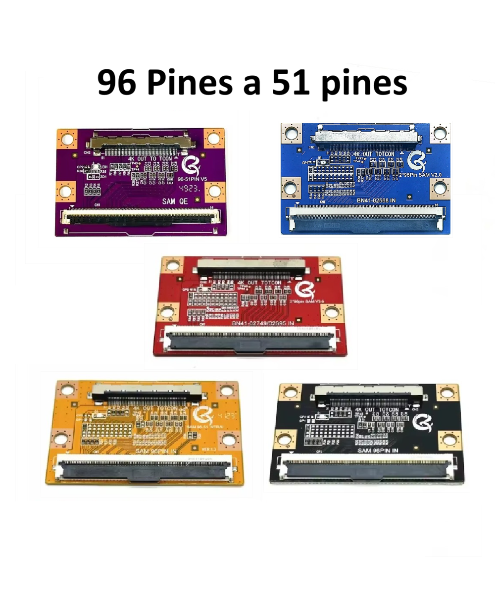 Convertidor de pantalla Samsung 4K 96 Pines a 51 pines
