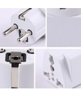 Adaptador de enchufe electrico de americano a europeo redondo