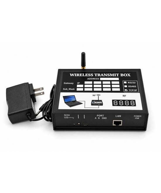 Controlador de pantalla LED inalámbrico por radiofrecuencia (RF) TCP/IP, RS485, RS232 150*120*48MM