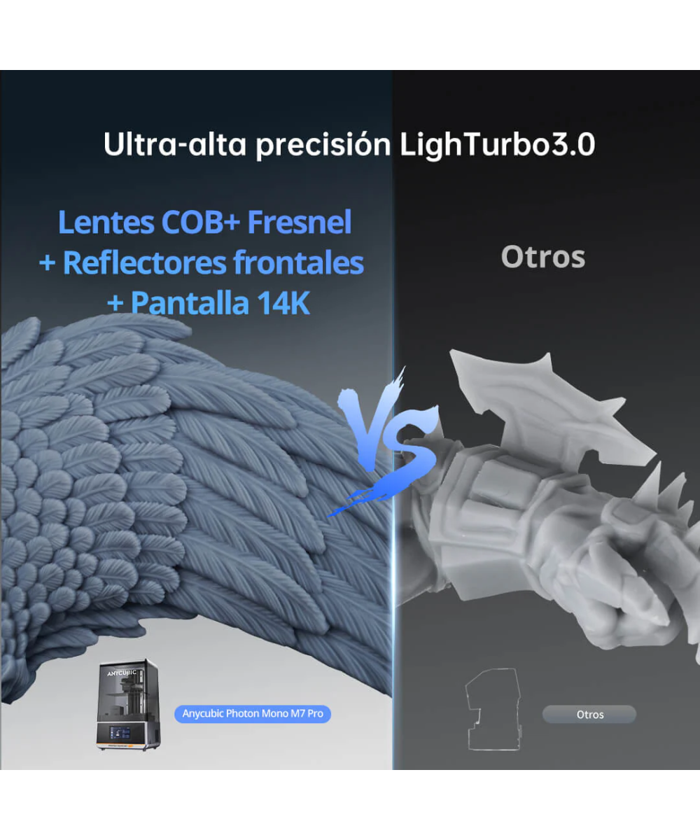 Impresora 3D de resina ANYCUBIC Photon Mono M7 PRO 1 + 1 resina 500g