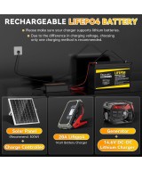 Batería de ciclo profundo LiFePO4 de 12V 100Ah recargable FEURUETC