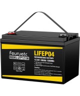 Batería de ciclo profundo LiFePO4 de 12V 100Ah recargable FEURUETC