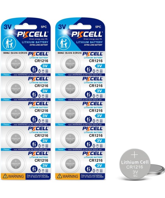 Baterías CR1216 3V PKCELL