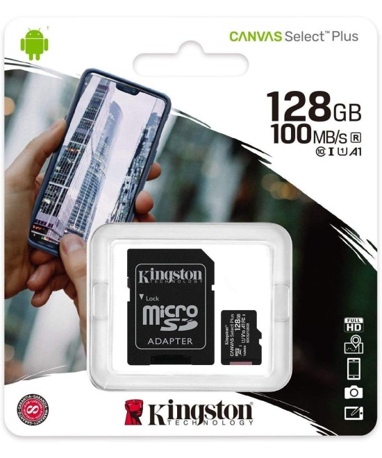 Memoria MicroSD XC Clase 10 Kingston 64GB/128GB