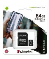 Memoria MicroSD XC Clase 10 Kingston 64GB/128GB