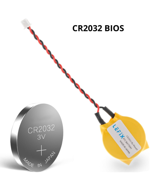 BATERIA CR2032 CON CABLE CONECTOR 2 PINES