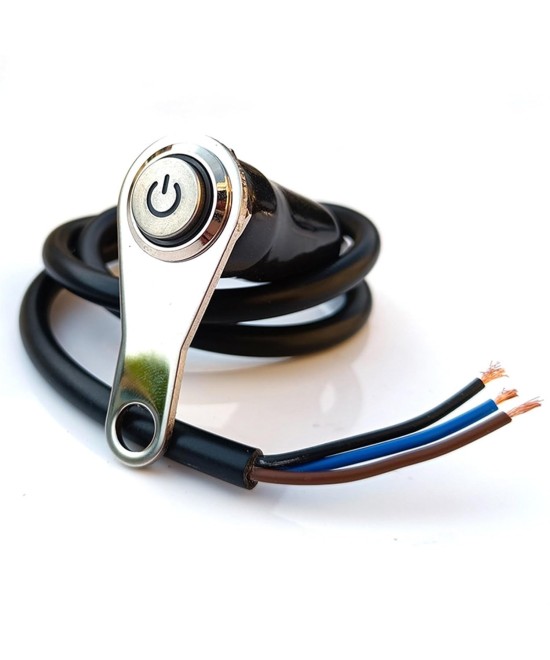 Interruptor impermeable 12v con luz para manubrio de motocicleta sencillo/ doble