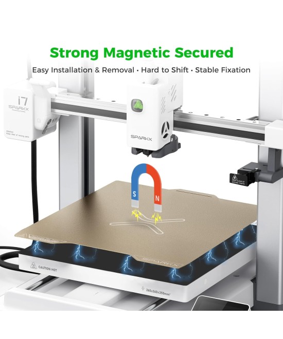 Cama magnetica para impresora SPARKX i7 DUAL 300x265mm