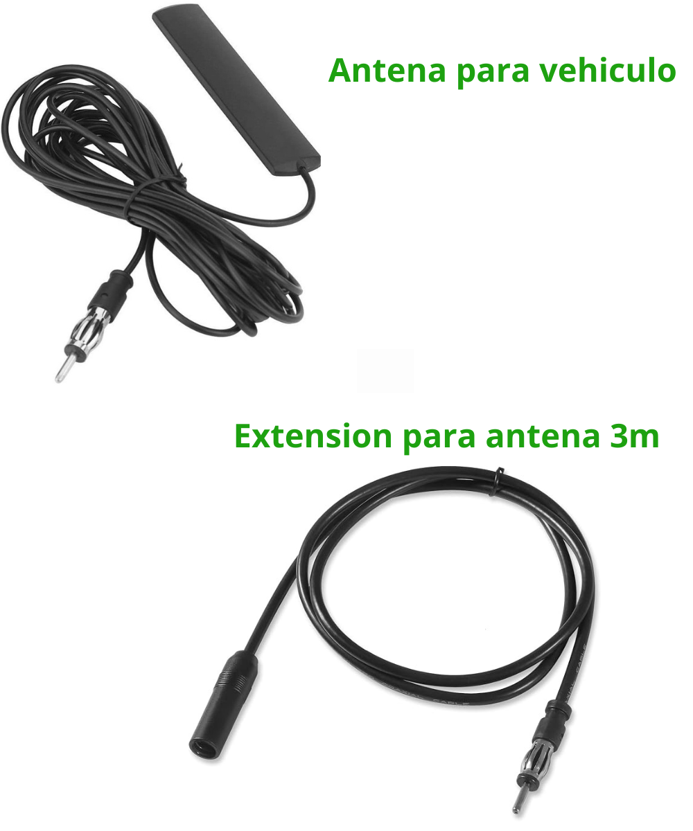 Antena para Vehiculo 85-112Mhz Conector Banana ANT-309/ extension 3m