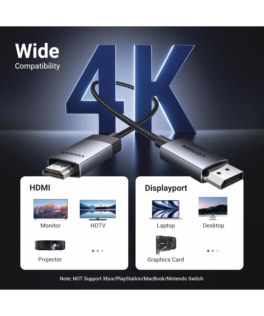 Cable DisplayPort a HDMI 4K 60Hz UGREEN 2 metros