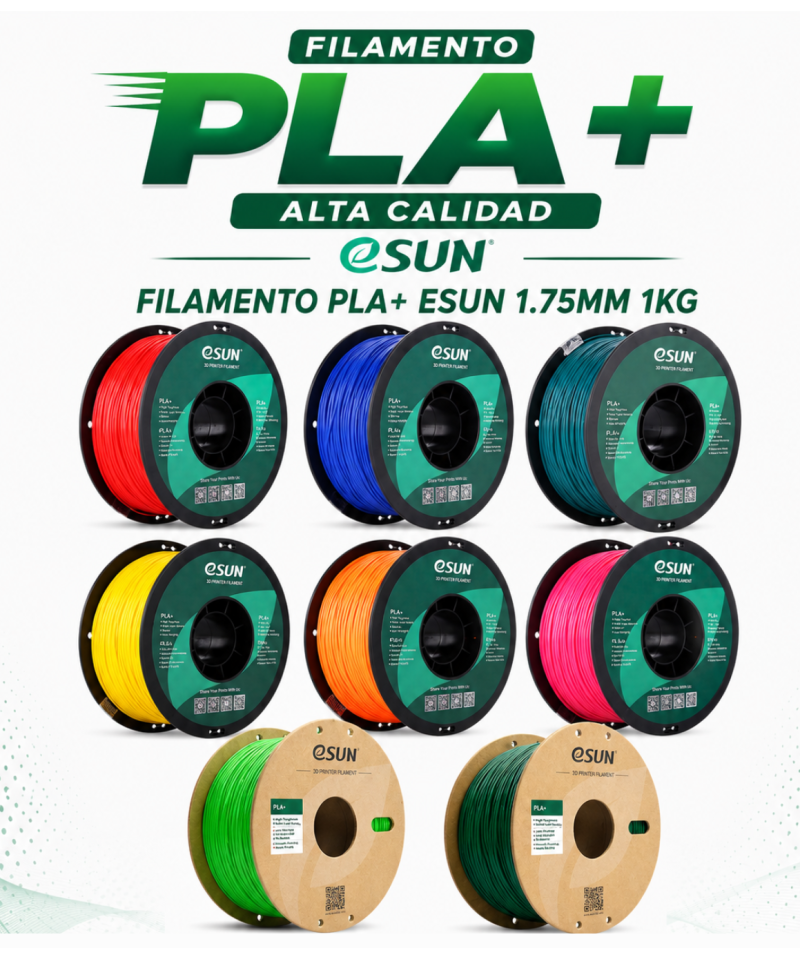 FILAMENTO PLA+ ESUN 1.75MM 1KG