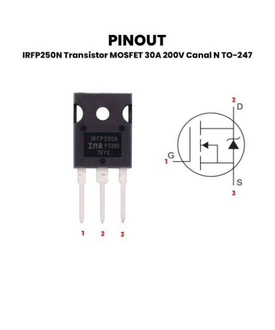 Transistor MOSFET IRFP250N