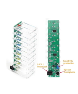 kit de columna luminosa de cristal controlada por voz DIY