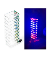 kit de columna luminosa de cristal controlada por voz DIY
