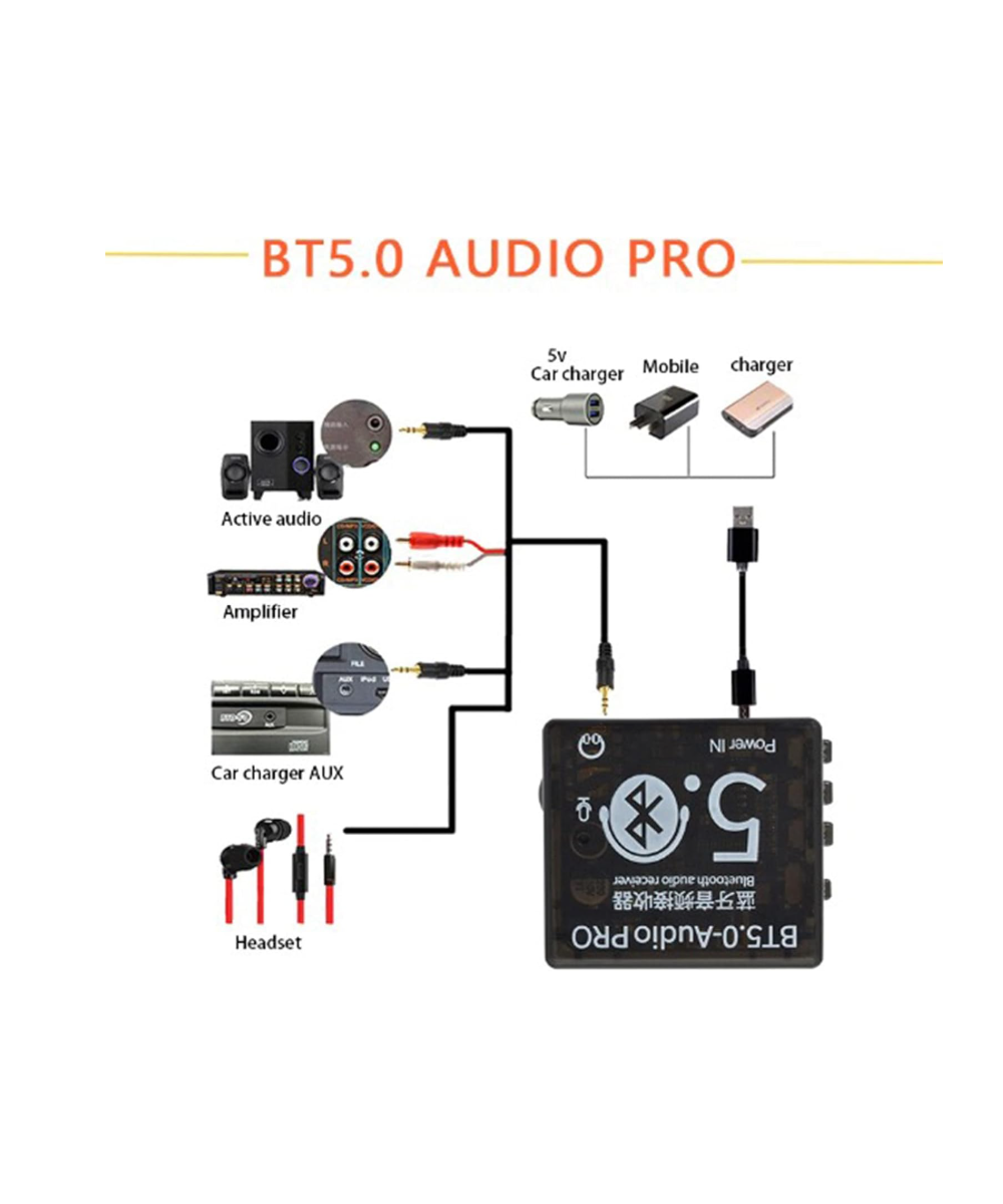 Modulo Bluetooth de Audio MP3 VHM-314 Negro 5.0 con case