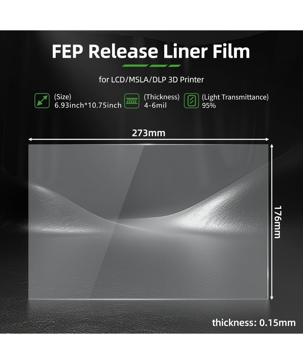Hojas Laminadas con Pelicula FEP/NFEP para Impresora 3D de Resina ANYCUBIC M5/M7/M7 pro