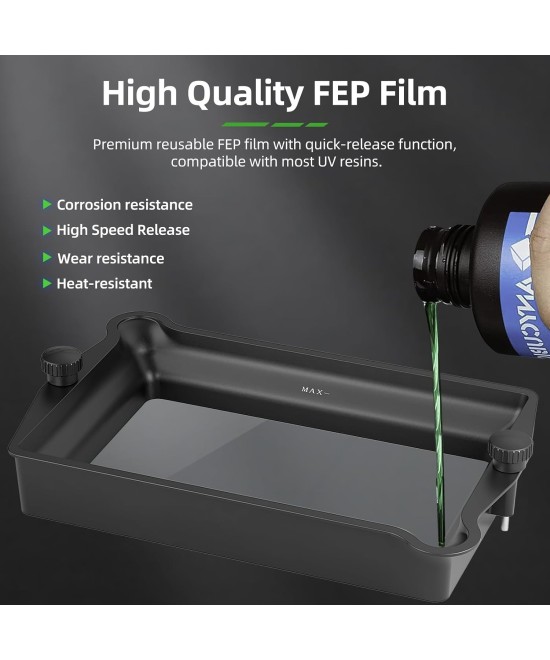 Hojas Laminadas con Pelicula FEP/NFEP para Impresora 3D de Resina ANYCUBIC M5/M7/M7 pro