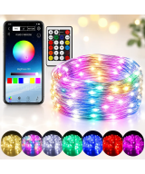 Tira Led hada RGB bluetooth con control impermeable 10 metros