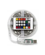 Tira Led hada RGB bluetooth con control impermeable 10 metros